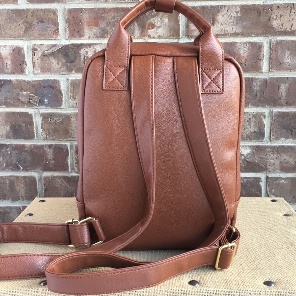 Double handled Brown Backpack - Picture 2 of 8